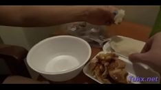 चलाएँ बुरा जापानी GF हो जाता है spanked से fanny