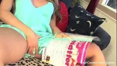Play Capri cavanni toys with her fast wet kitty-cat