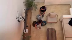 Oynat Sıcak Lezbiyen Tatil Seks: Scarlett ve Bebeği