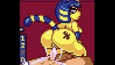 播放 小镇变得有利和乱搞 ankha
