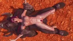 Jouer Knuckle down baisée par deux teras sashays en rite de reproduction | Baise à chevalet |3d porno| vie sauvage